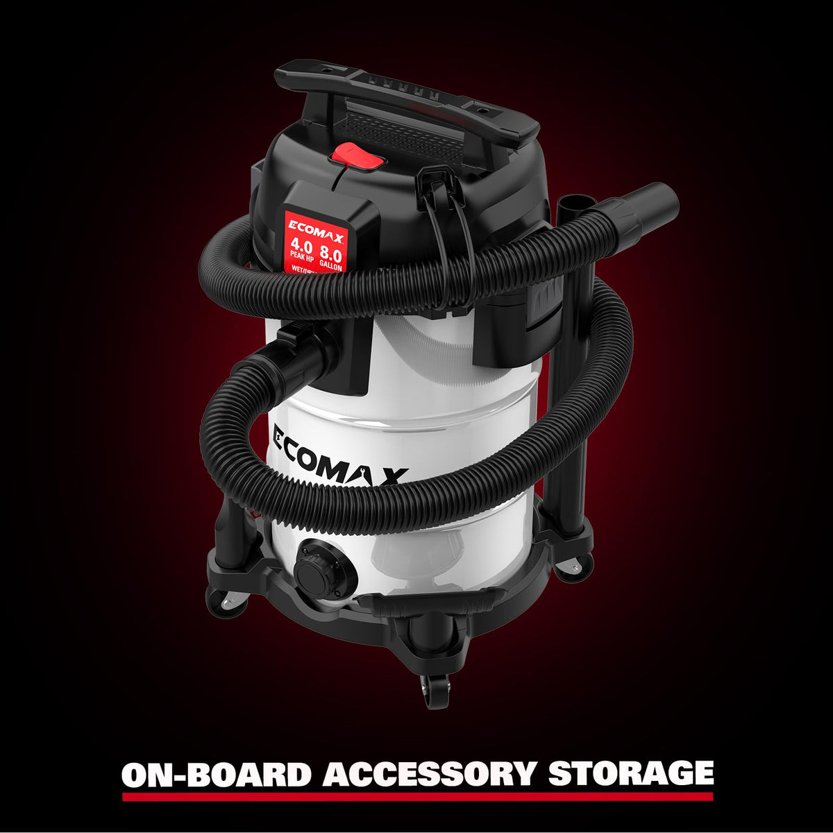 8 Gallon Stainless Steel Wet and Dry Shop Vacuum E717