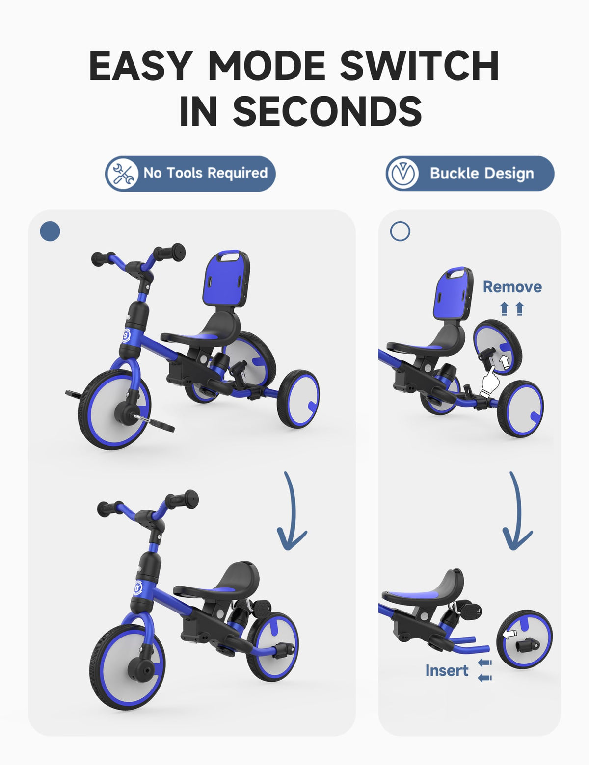 Toddler Tricycle with Push Handle X992519