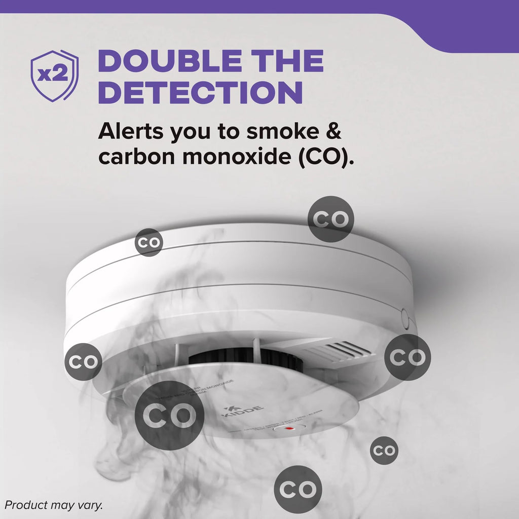 Smoke & Carbon Monoxide Alarm, Battery Powered Combo Detector C66610