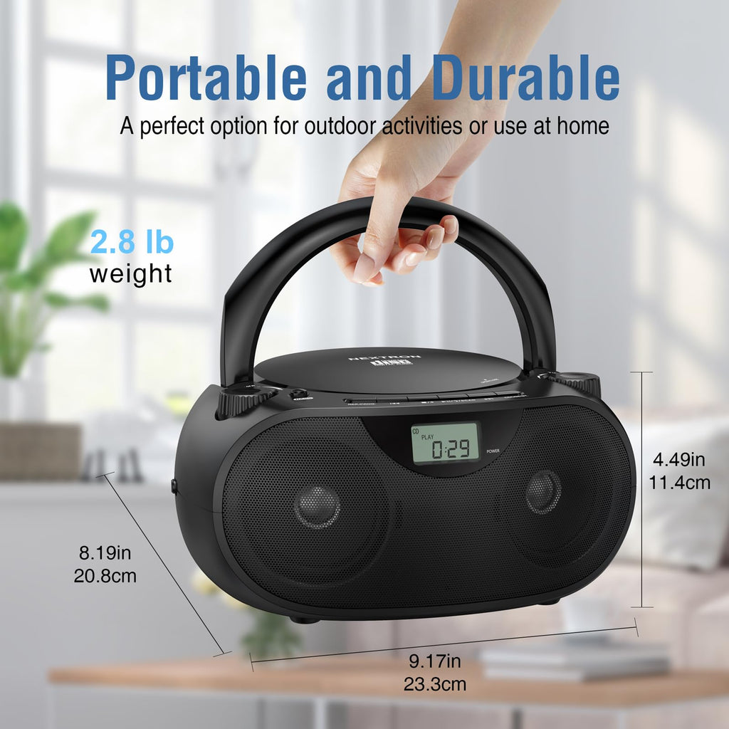 Portable CD Player Boombox with Bluetooth A282665