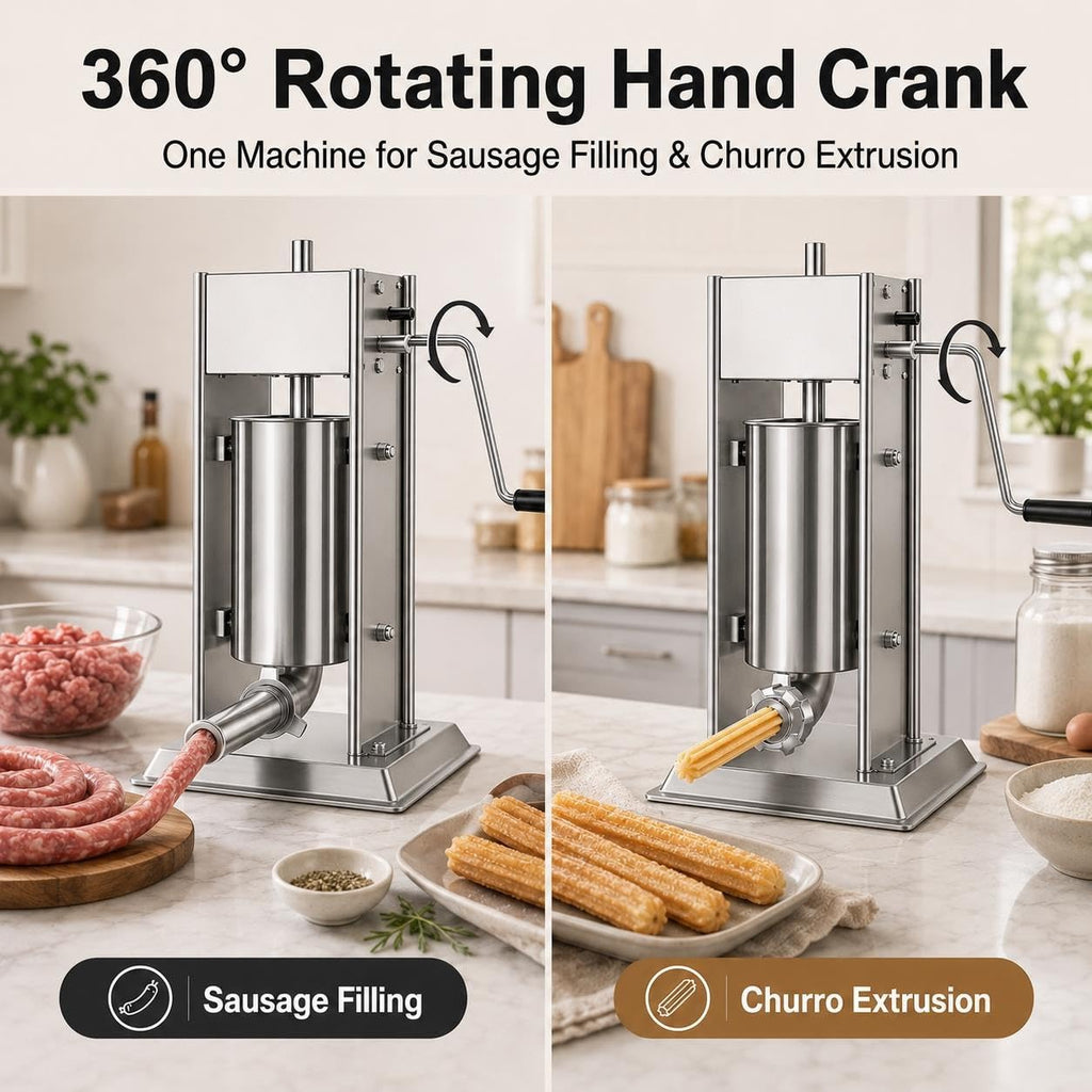 3L 304 Stainless Steel Sausage Stuffer & Churro Maker U796