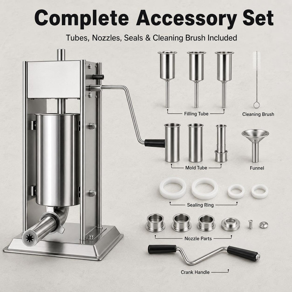 3L 304 Stainless Steel Sausage Stuffer & Churro Maker U796