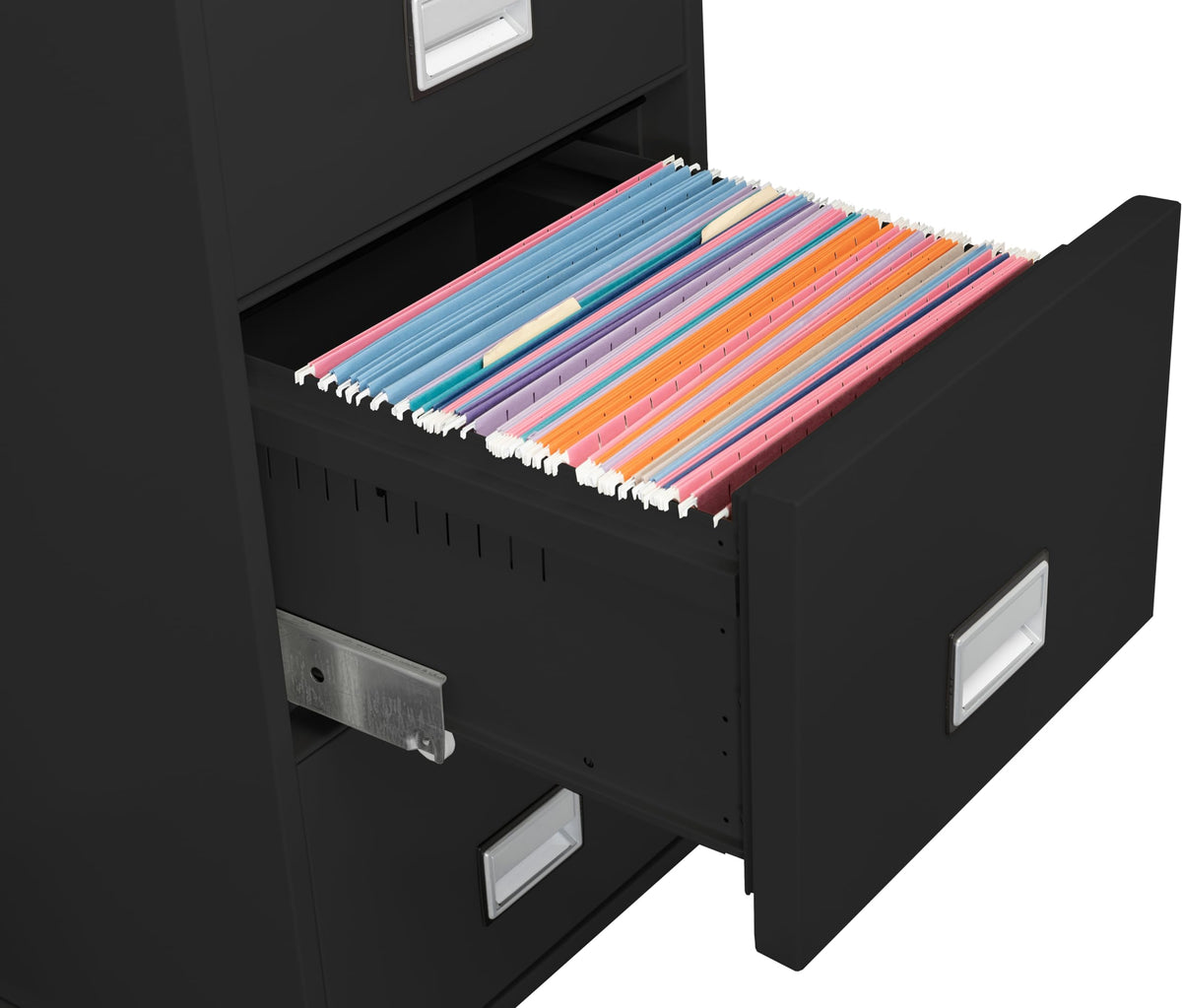 Black 4-Drawer Legal Fireproof File Cabinet A517