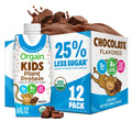 Organic Vegan Kids Protein Shakes Chocolate 8 Fl Oz 12 Pack G3307