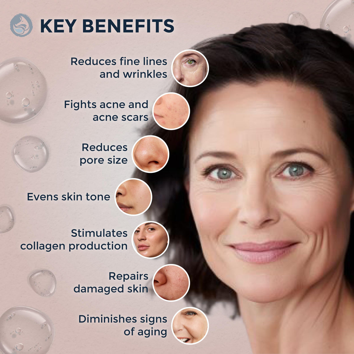 3% Retinol Anti Aging Night Serum with Hyaluronic Acid & Jojoba Oil 1oz A7517
