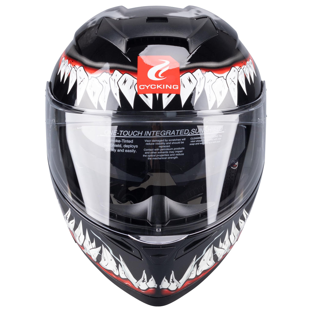 Modular Flip Up Full Face Motorcycle Helmet with Dual Visor I7641