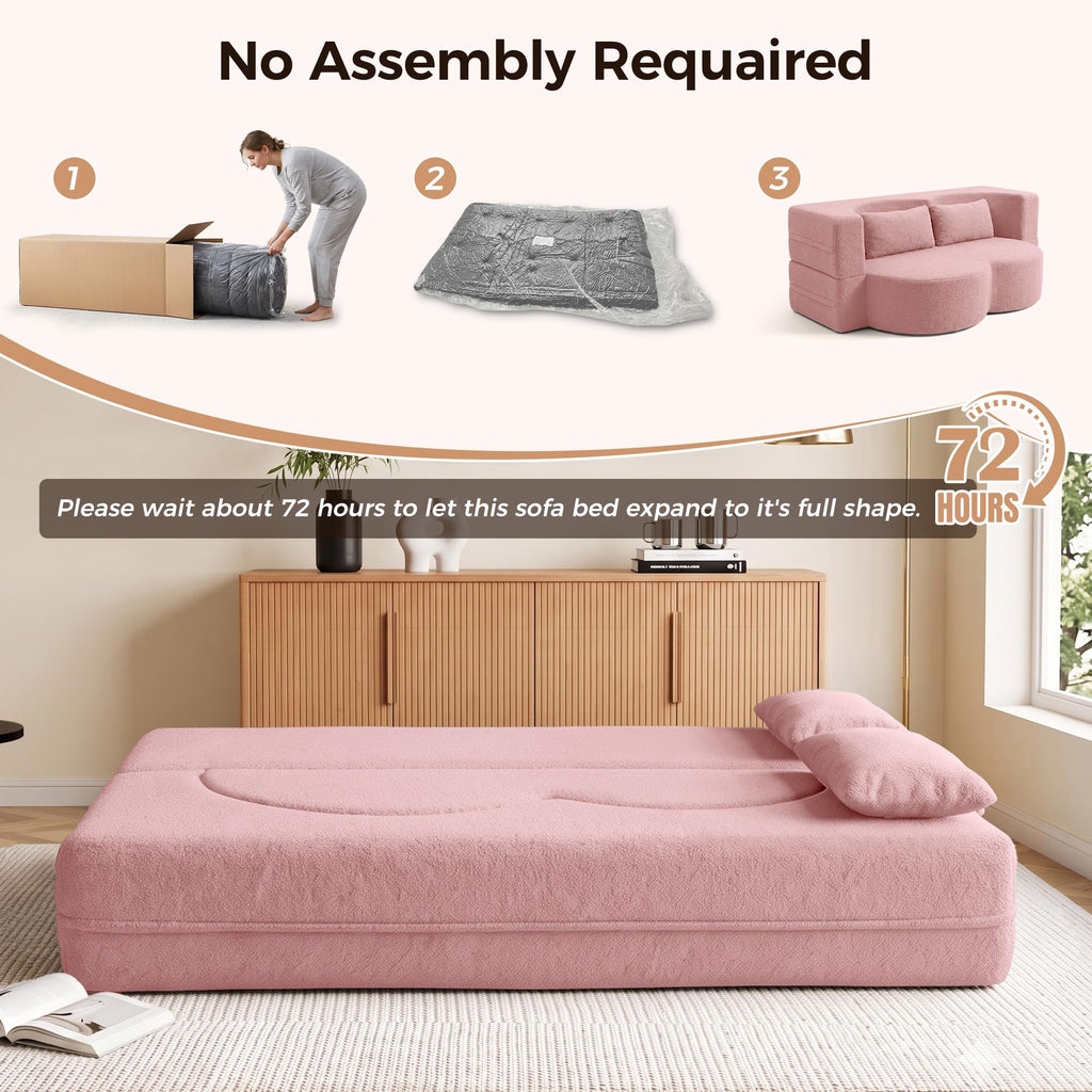 78" Convertible Folding Sofa Bed Full Size A371