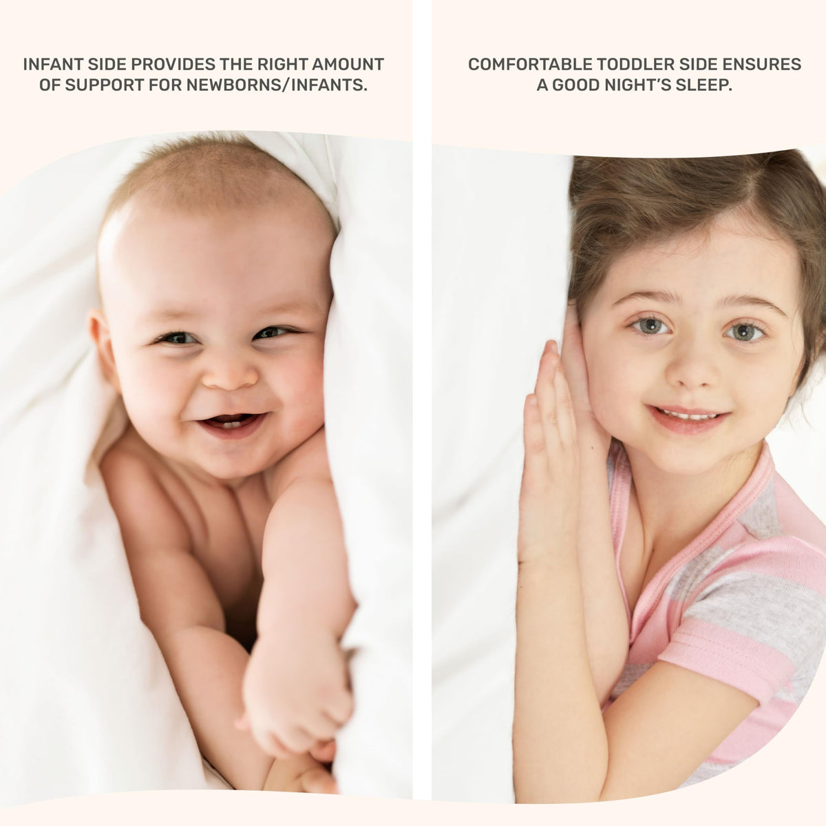 2-in-1 Mini Crib Mattress, Dual-Sided Waterproof W103