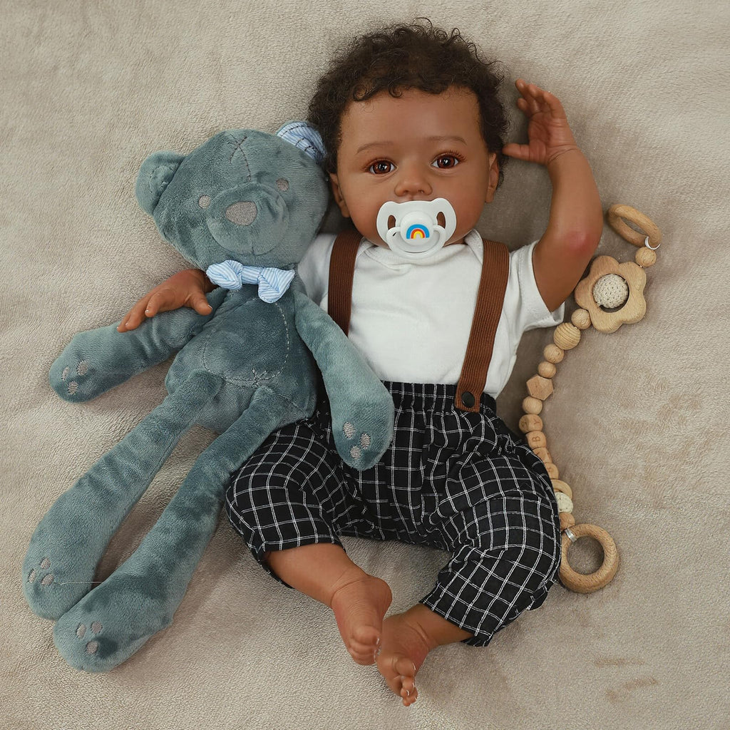 Black 20" Reborn Baby Dolls G393