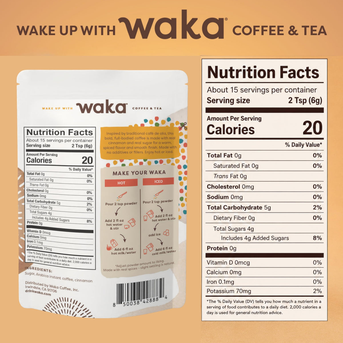 Instant Coffee, Slightly Sweetened, Cinnamon R9529