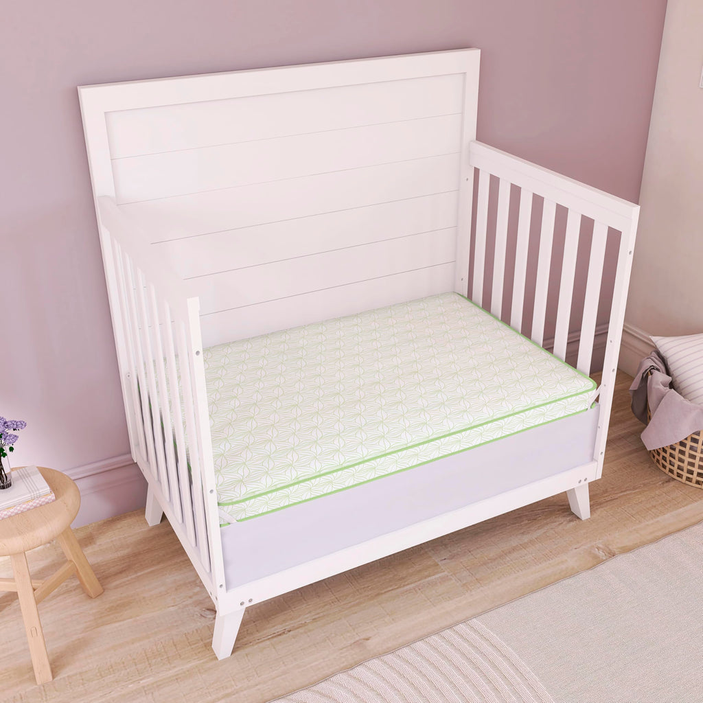 2-in-1 Mini Crib Mattress, Dual-Sided Waterproof W103