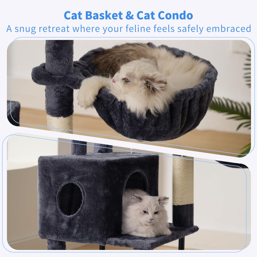 49.2 inch Cat Tree with Toy T355441
