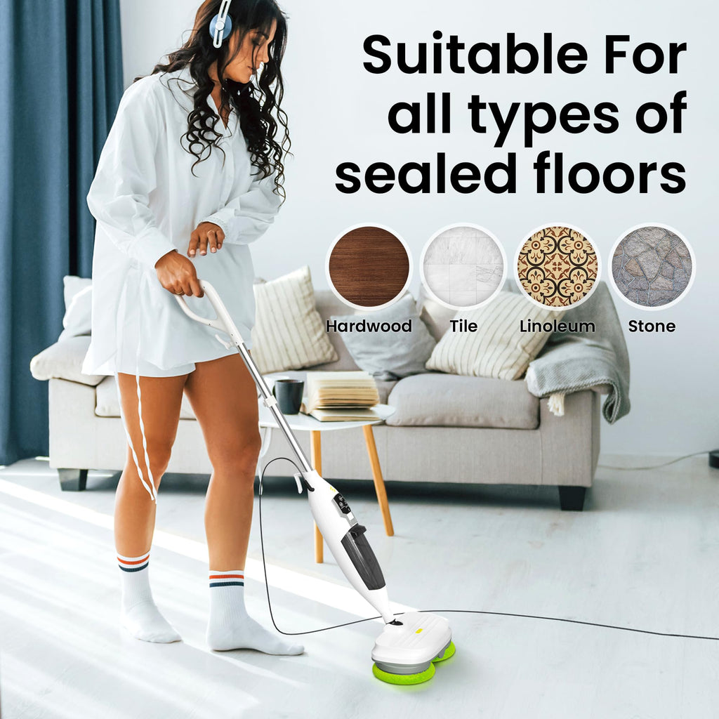 15-in-1 Electric Steam Mop with 3 Steam Modes C296