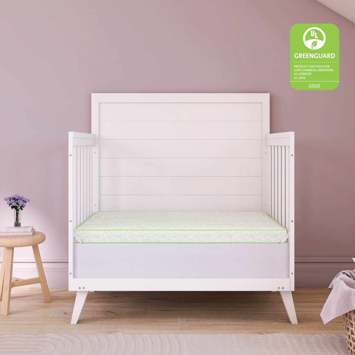 2-in-1 Mini Crib Mattress, Dual-Sided Waterproof W103
