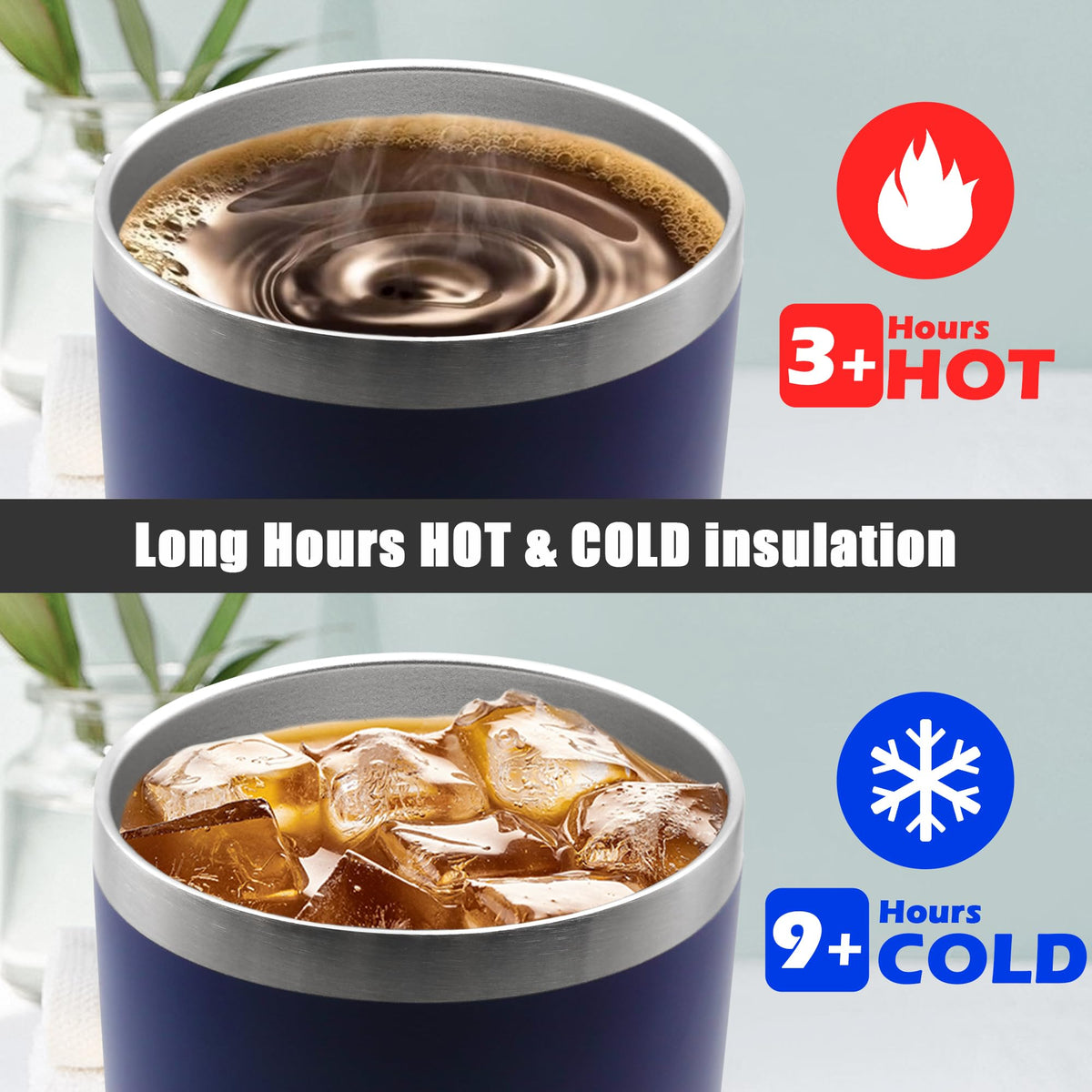 20oz Insulated Stainless Steel Tumbler with Lid Q42988