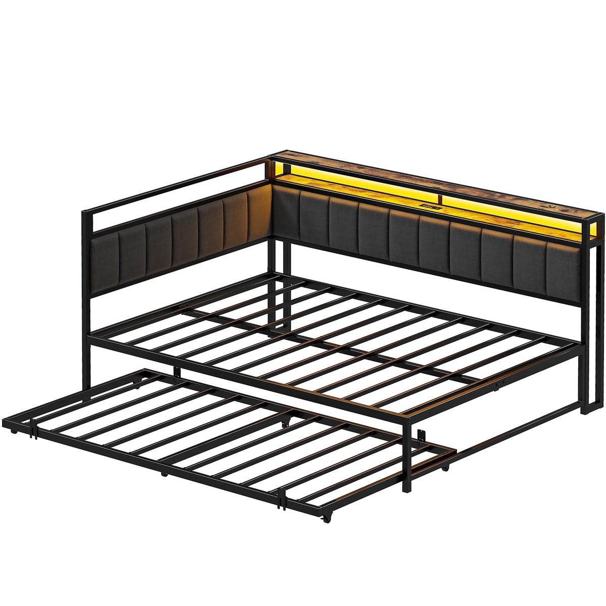 Black Full Daybed with Trundle C210587