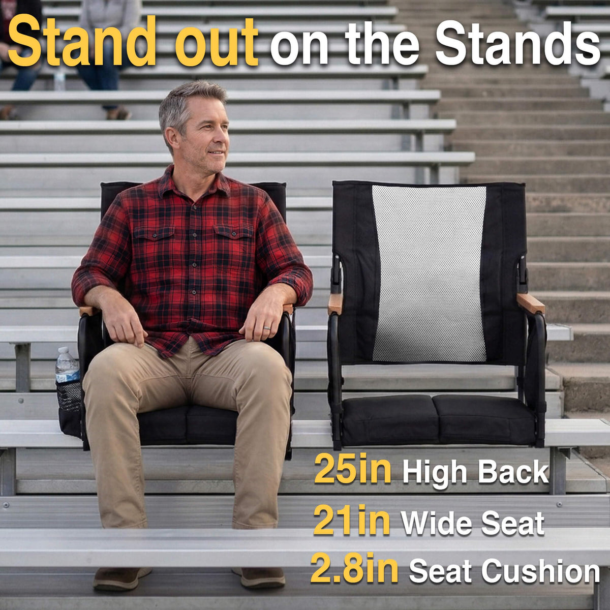 High Back Stadium Seats with Back Support S55563