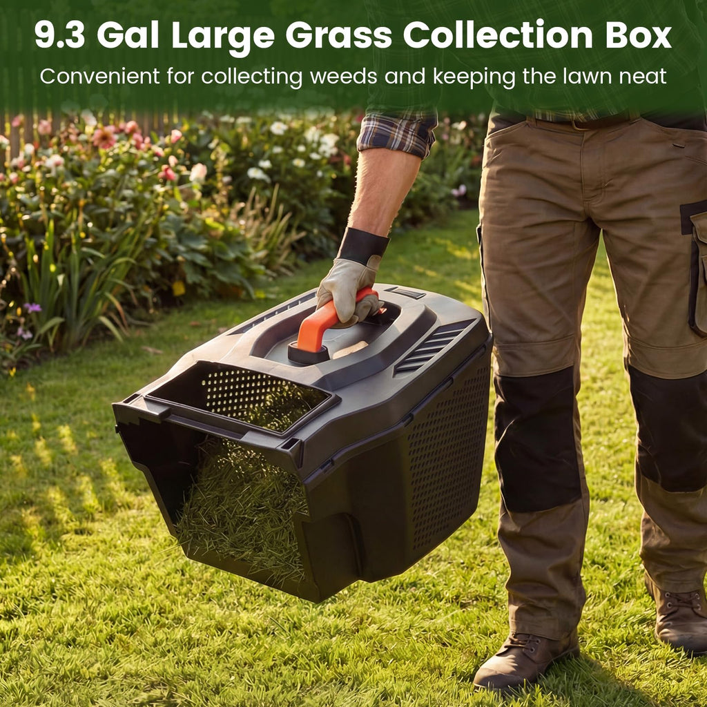 14" Corded Electric Push Lawn Mower with Grass Collection Box E21659