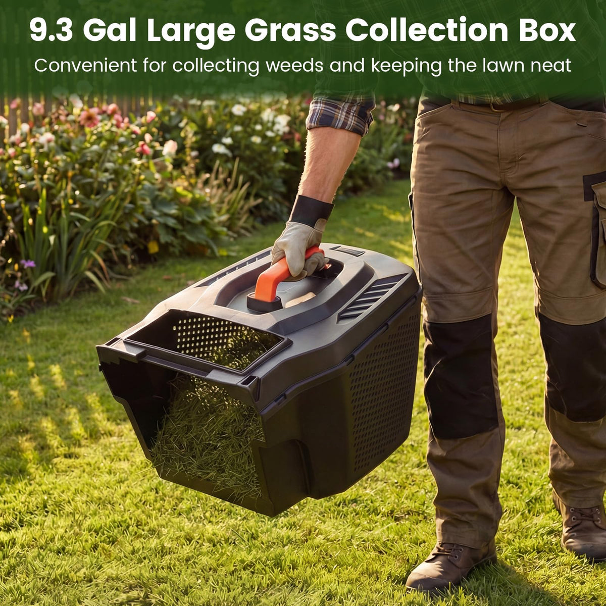 14" Corded Electric Push Lawn Mower with Grass Collection Box E21659