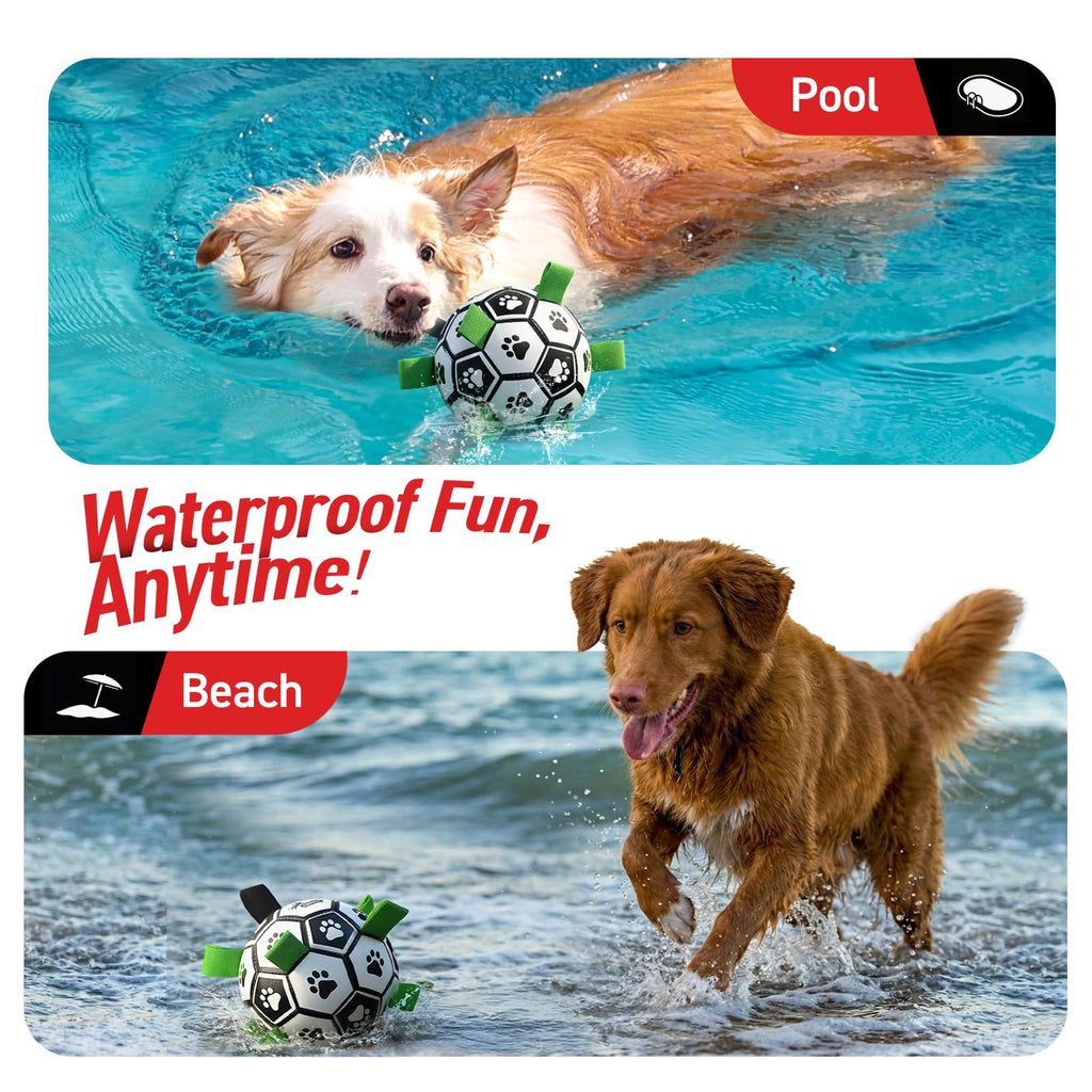 6 Inch Dog Soccer Ball with Straps G5388