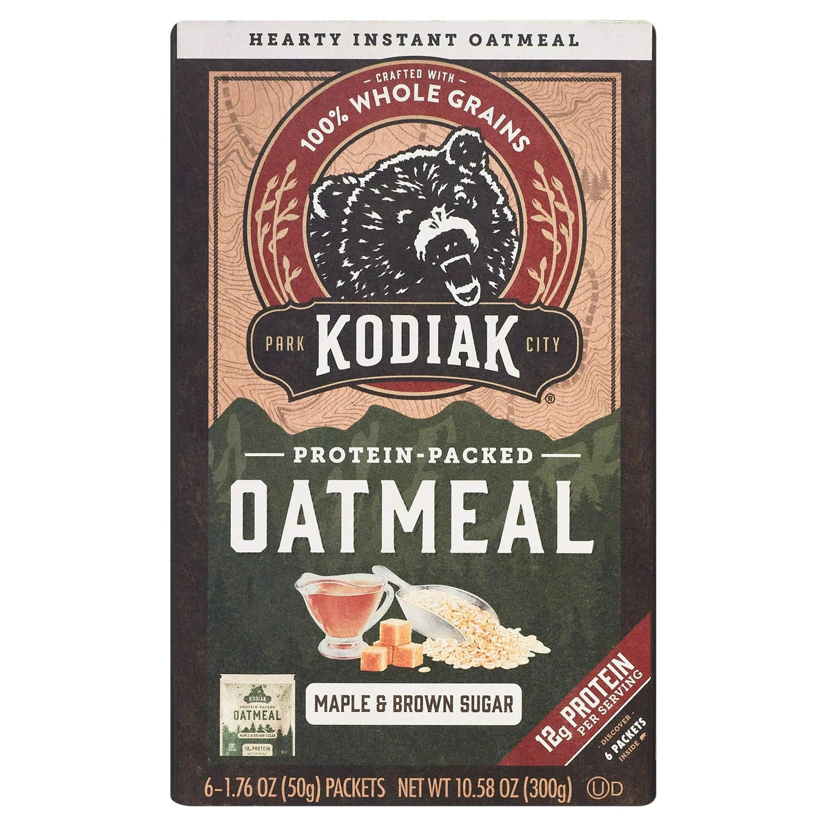 Maple Brown Sugar Instant Oatmeal, 1.76 oz, 6 Packets (Pack of 4) Q1738