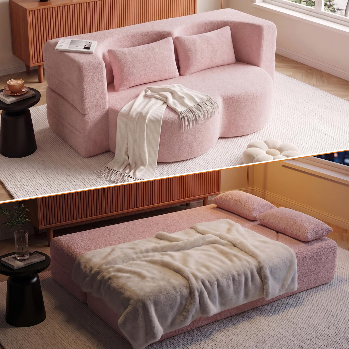 78" Convertible Folding Sofa Bed Full Size A371