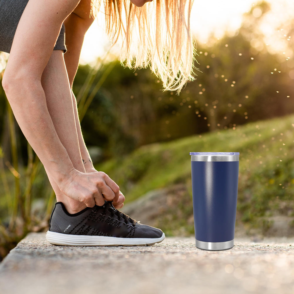 20oz Insulated Stainless Steel Tumbler with Lid Q42988
