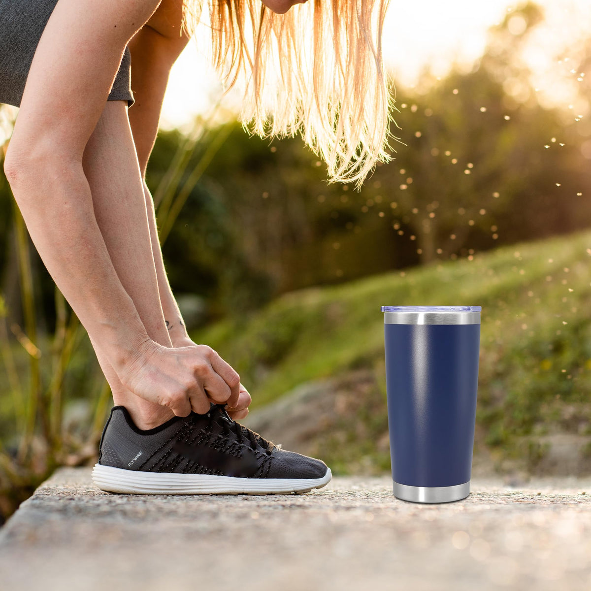 20oz Insulated Stainless Steel Tumbler with Lid Q42988