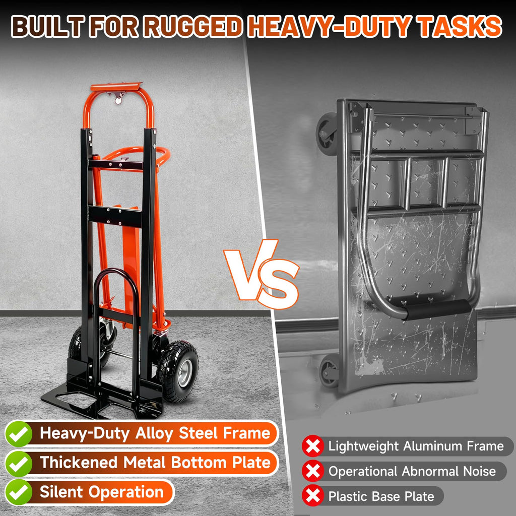 Heavy Duty Convertible Hand Truck with Wheels Q294260