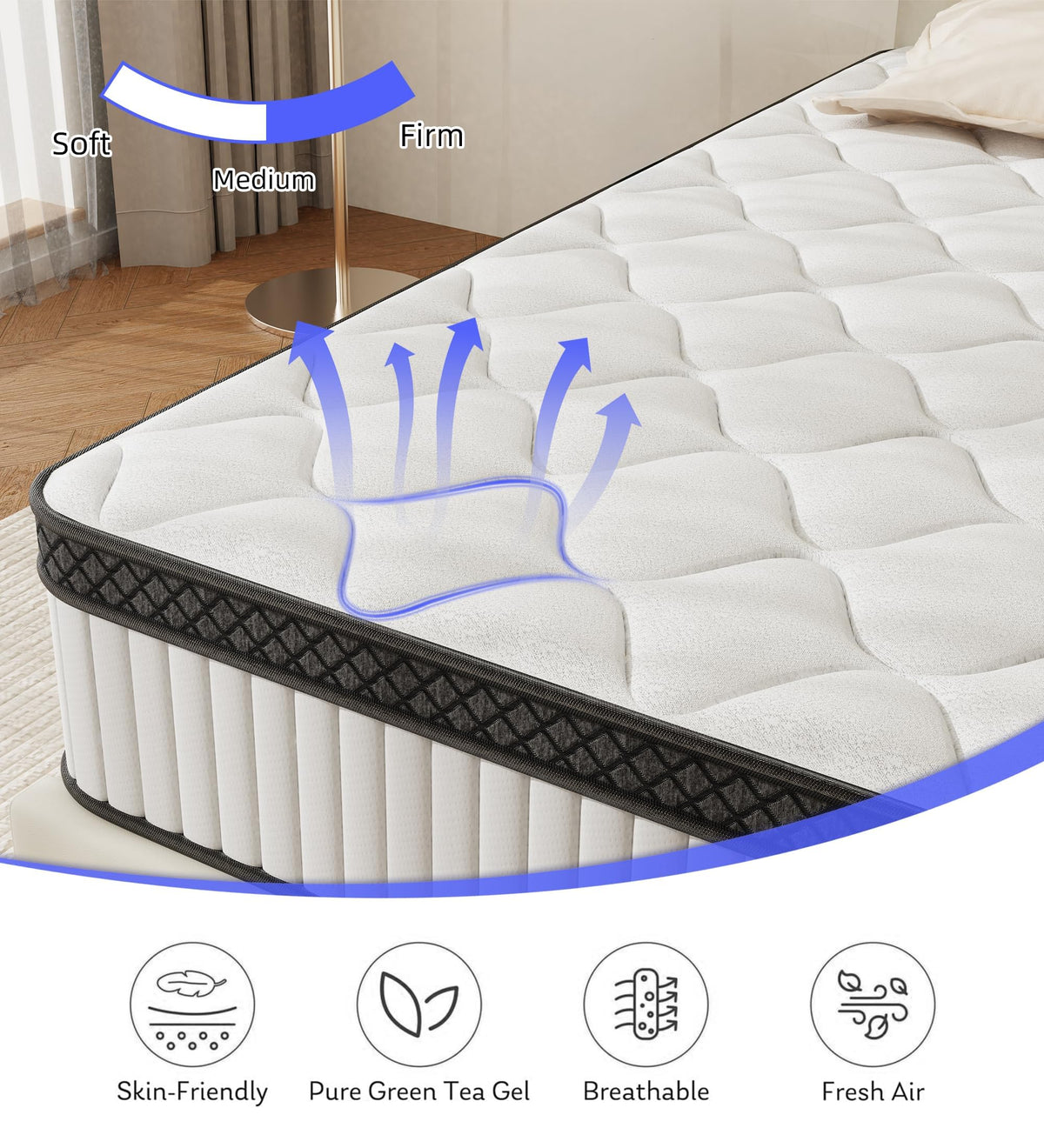 12 Inch Full Size Hybrid Mattress in a Box J42142
