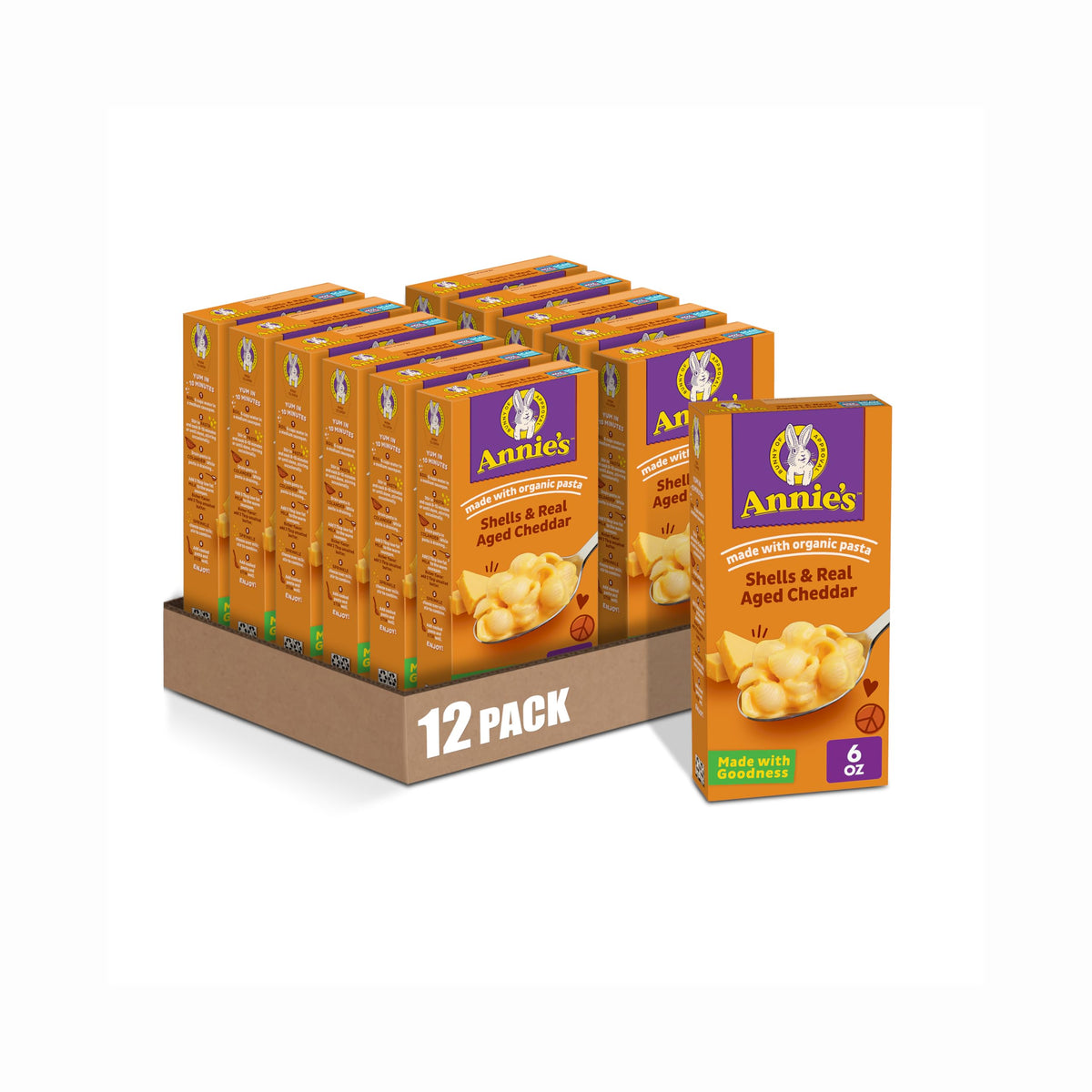 Shells and Real Aged Cheddar 6 oz 12 pk B460