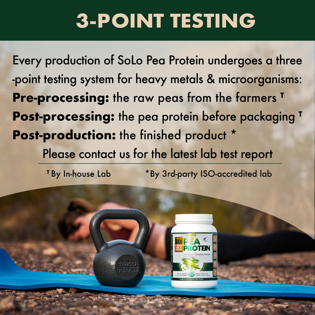 Organic Pea Protein Isolate Unflavored Vegan Protein Powder 2.7 lbs A9948
