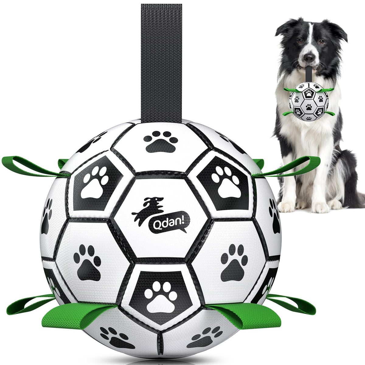 6 Inch Dog Soccer Ball with Straps G5388
