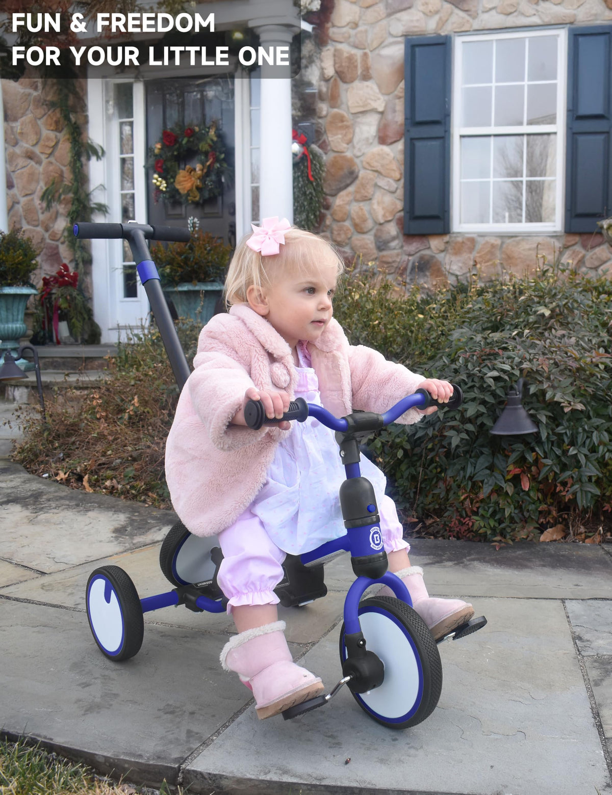 Toddler Tricycle with Push Handle X992519