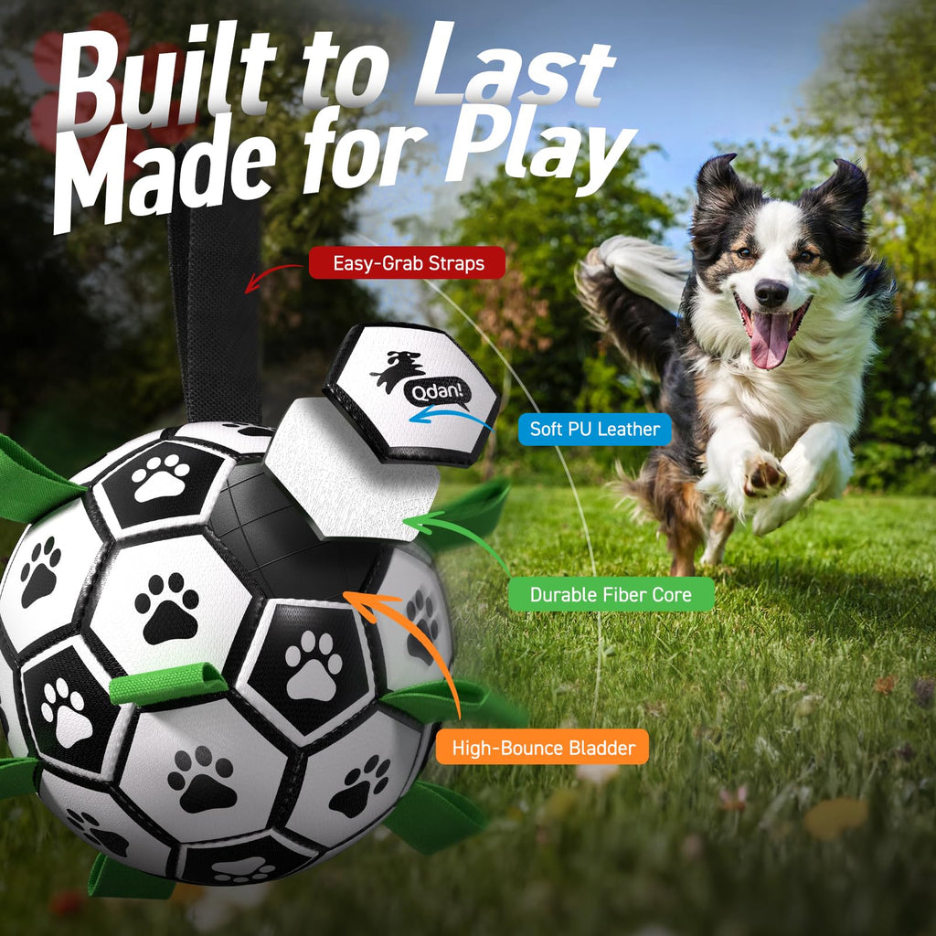 6 Inch Dog Soccer Ball with Straps G5388