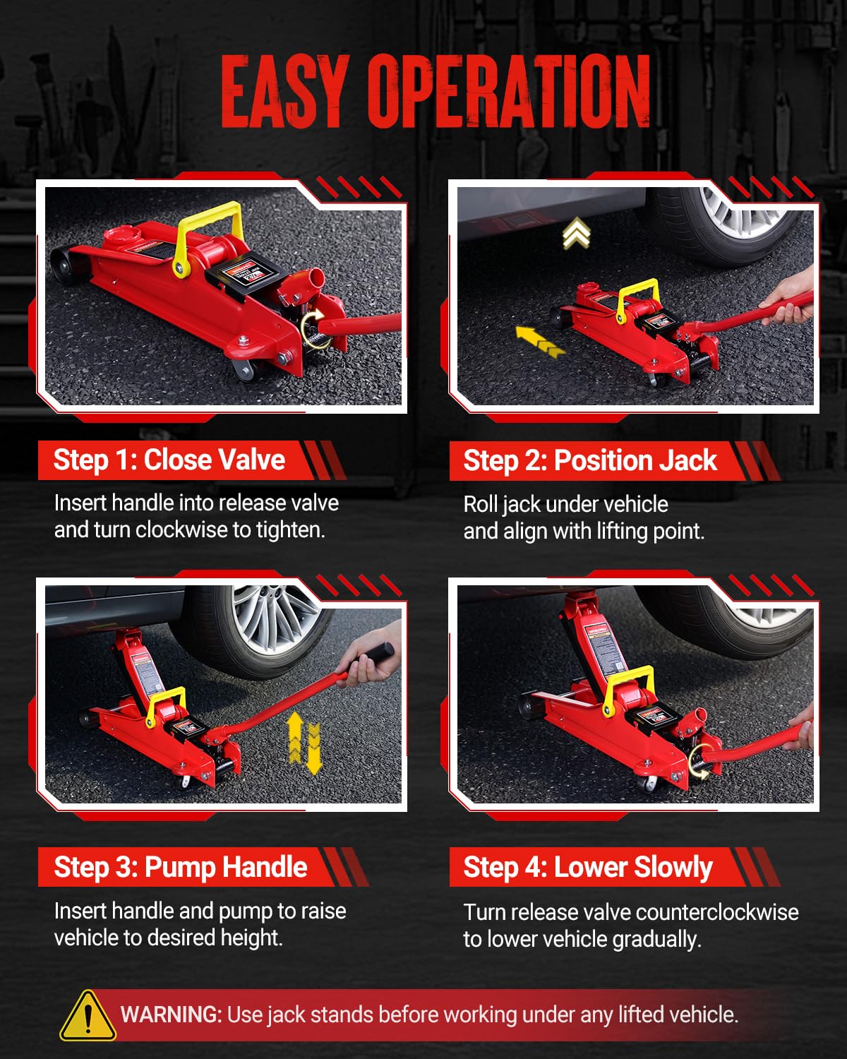 2.5 Ton Hydraulic Trolley Floor Jack N456