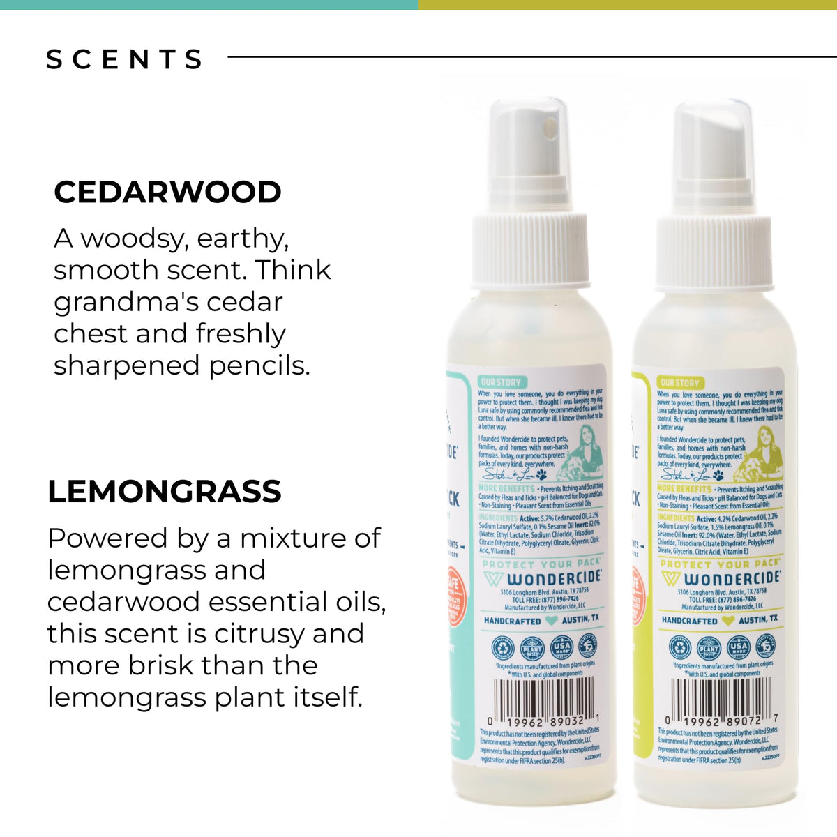 Flea, Tick and Mosquito Spray 4 oz Lemongrass & Cedarwood G990430