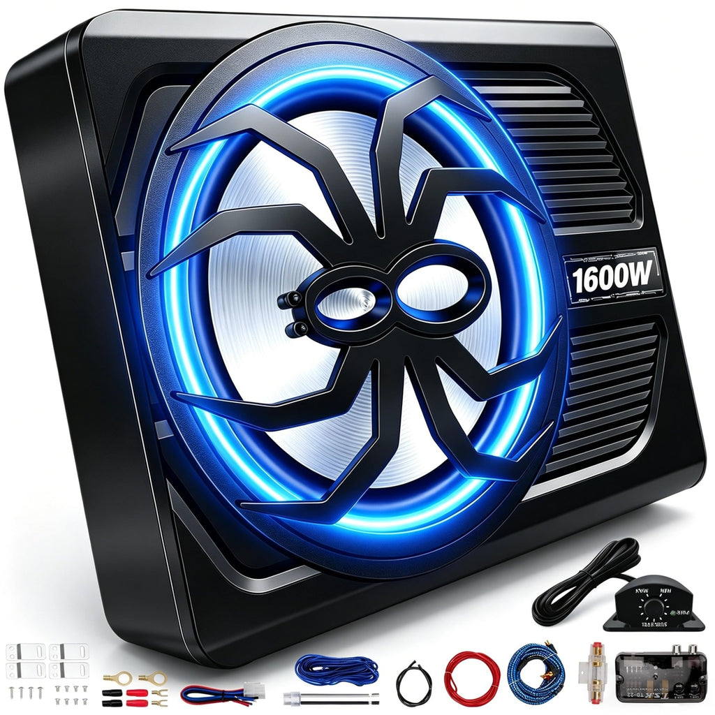 10" 1600W Under Seat Powered Subwoofer with Built-in Amp Z256