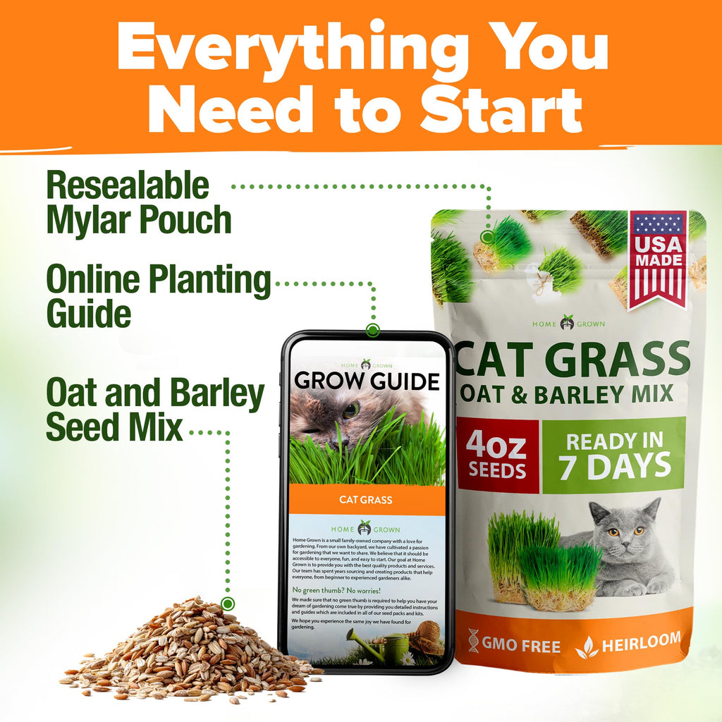 Cat Grass Seeds 4 oz Oat & Barley Mix R999210