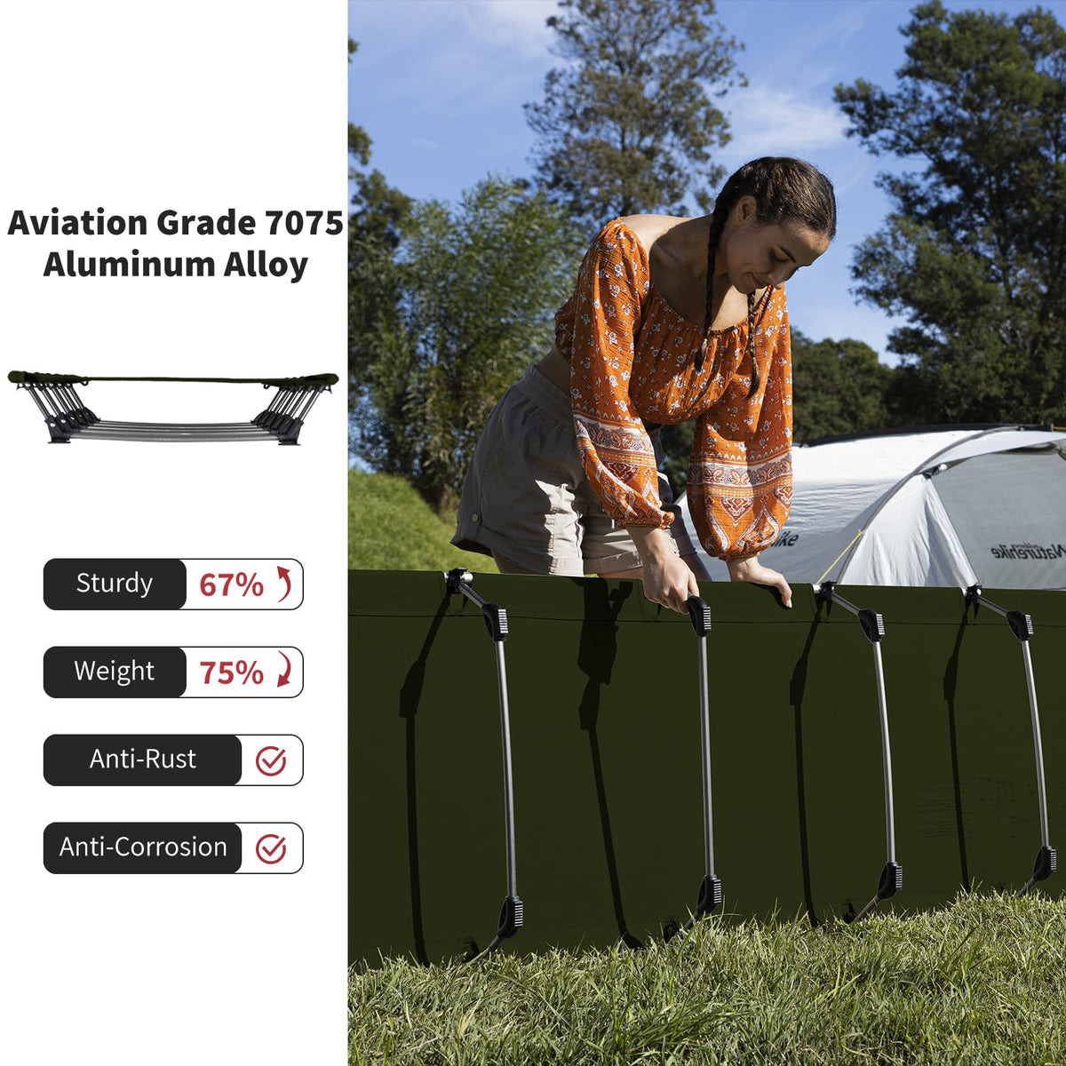 Ultralight Folding Camping Cot X12298