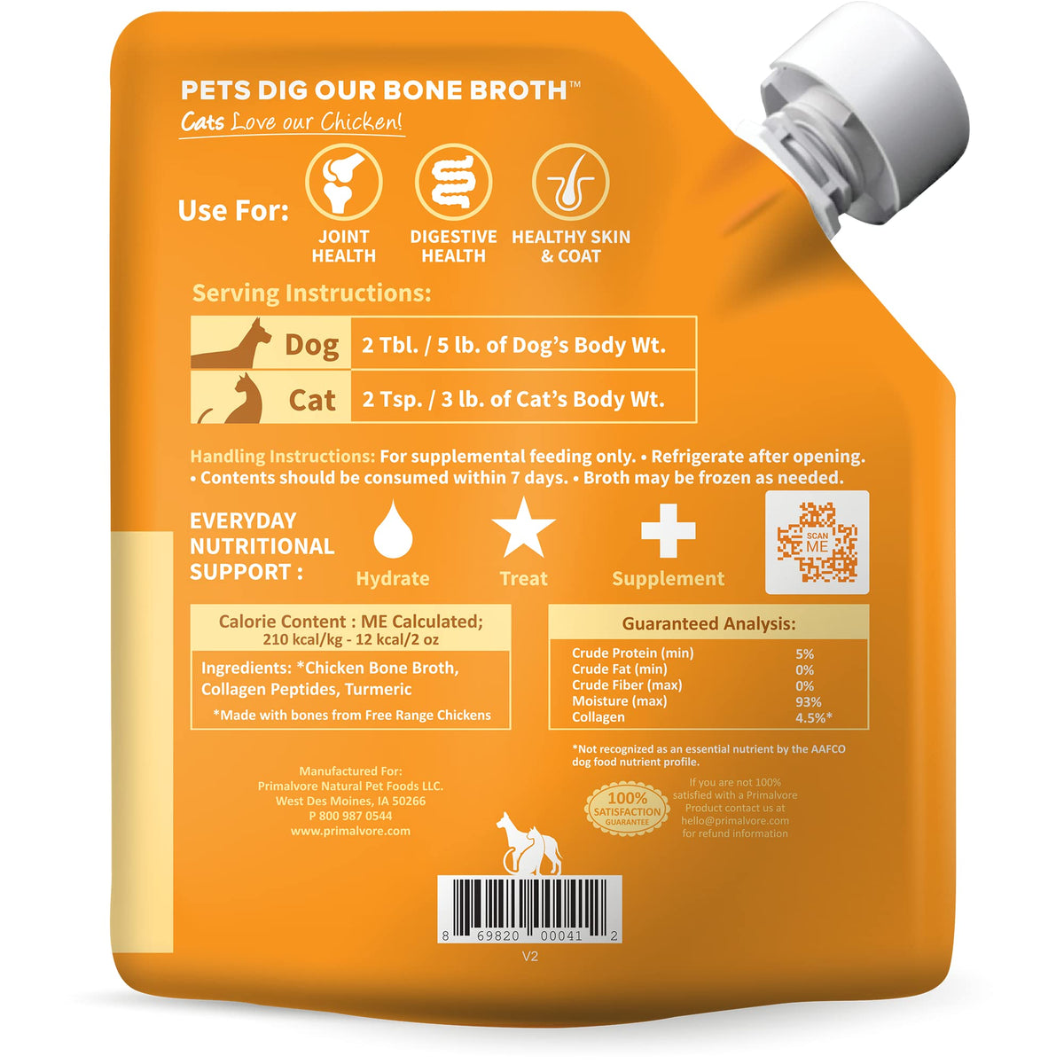 Chicken Bone Broth for Dogs & Cats L29395