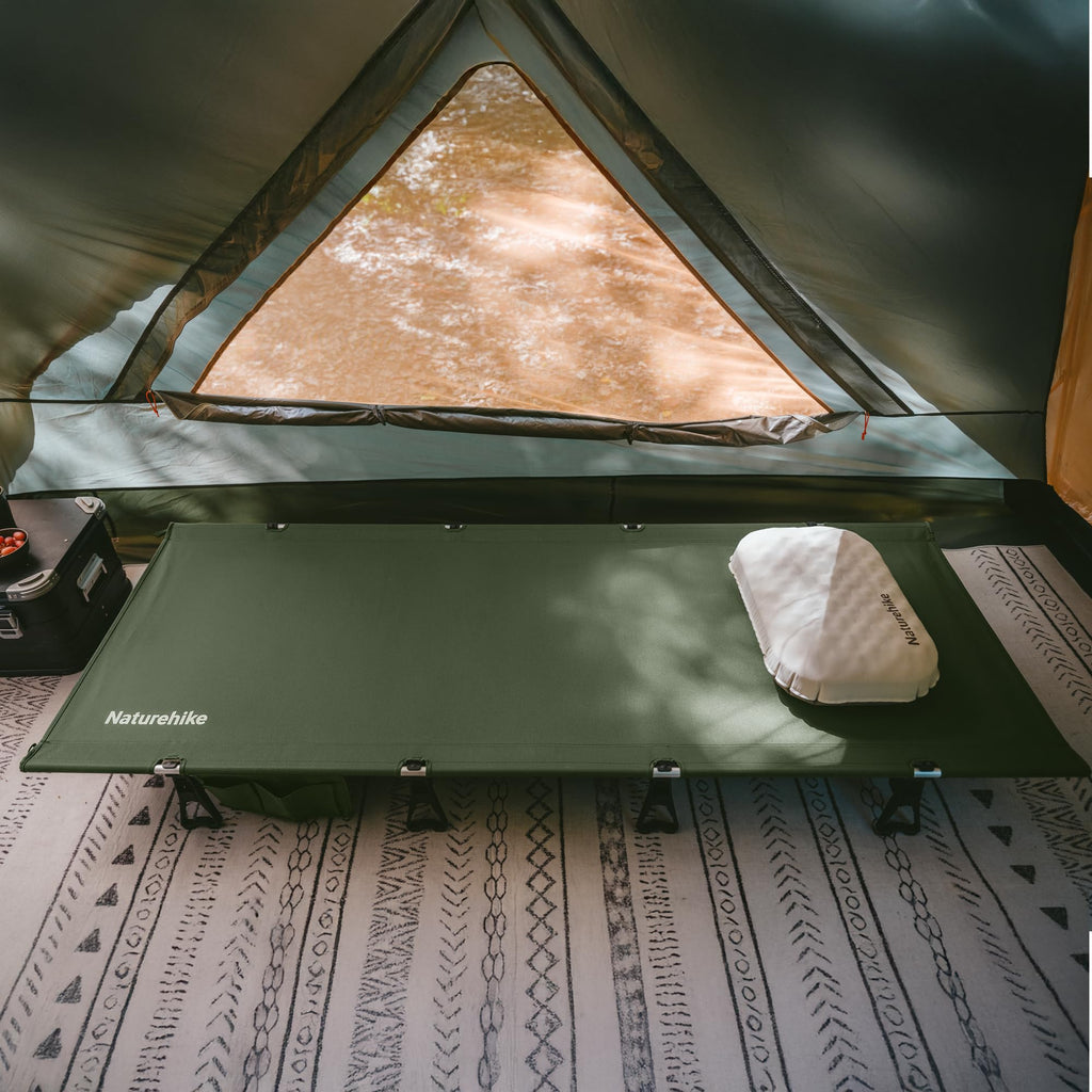 Extra Wide Folding Lightweight Camping Cot Bed E403453