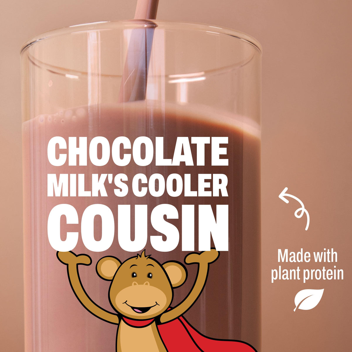 Organic Vegan Kids Protein Shakes Chocolate 8 Fl Oz 12 Pack G3307