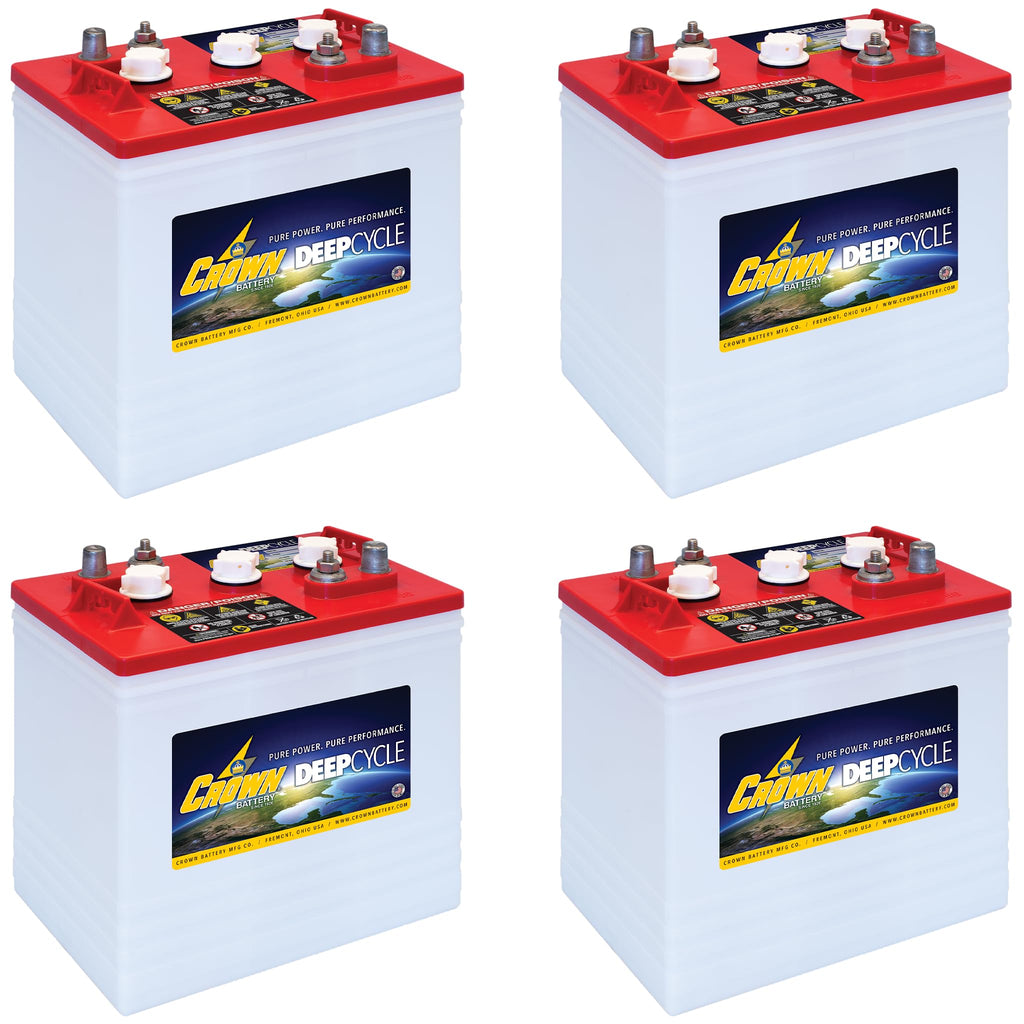 6V 235Ah Flooded Lead Acid Deep Cycle Battery Pack of 4 O274457