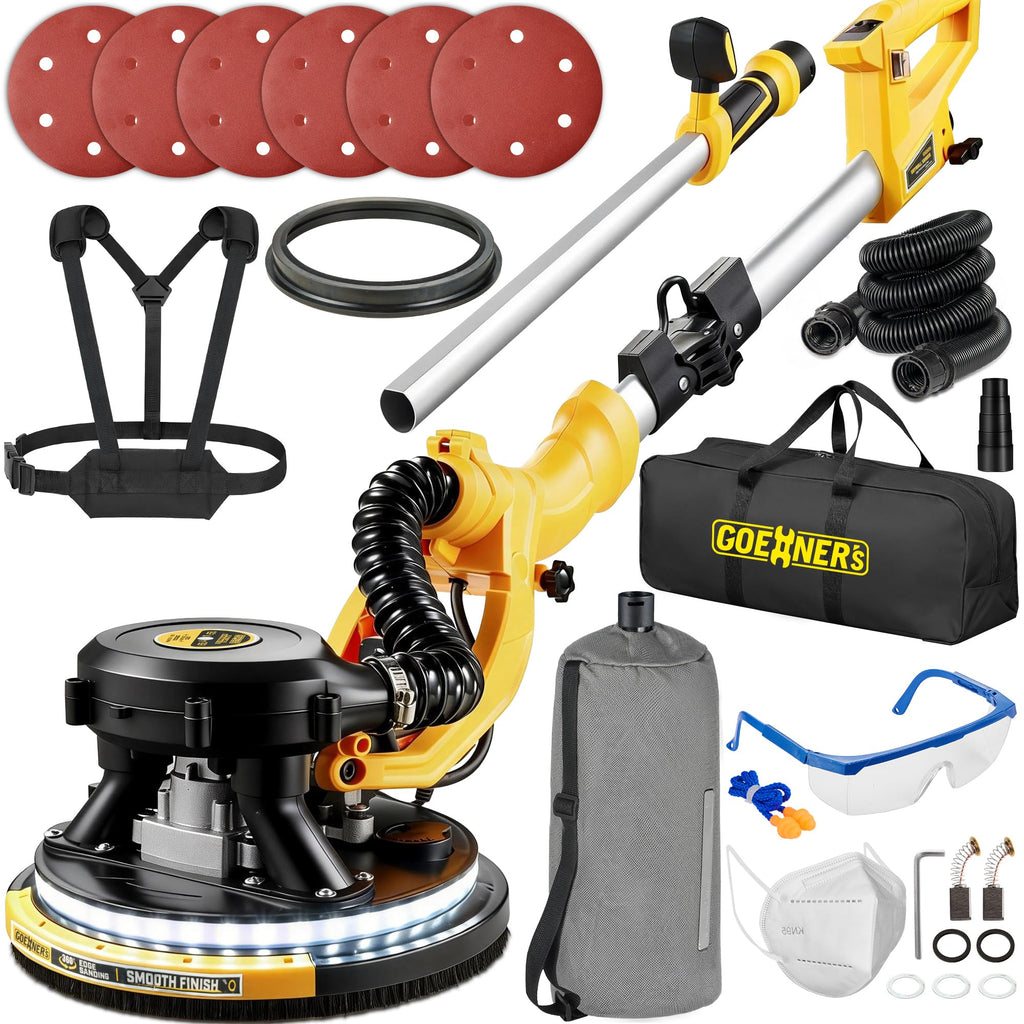 950W Electric Drywall Sander with Vacuum Dust Collector T722