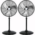 20" High Velocity 3-Speed Oscillating Pedestal Fan, 2 Pack S34447