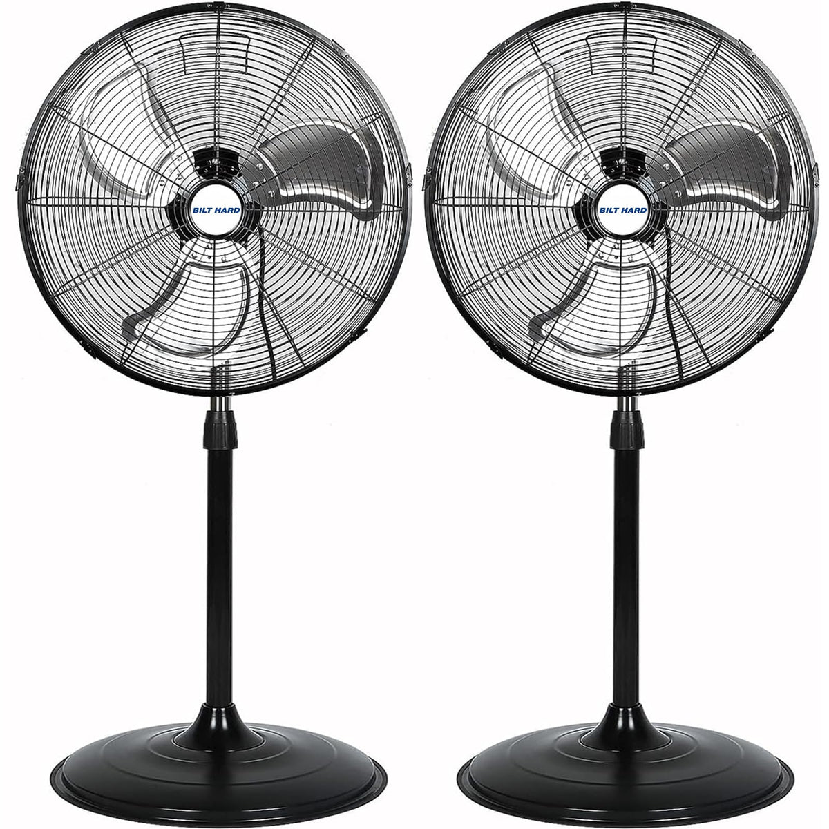 20" High Velocity 3-Speed Oscillating Pedestal Fan, 2 Pack S34447