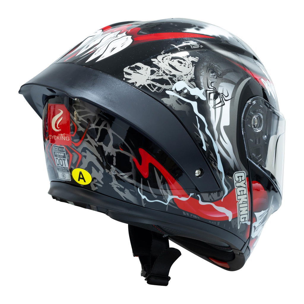 Modular Flip Up Full Face Motorcycle Helmet with Dual Visor I7641