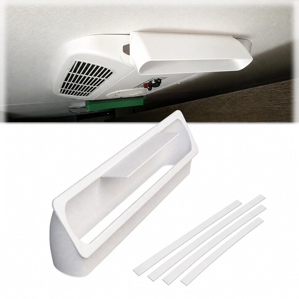 RV Rooftop AC Air Deflector White W31469