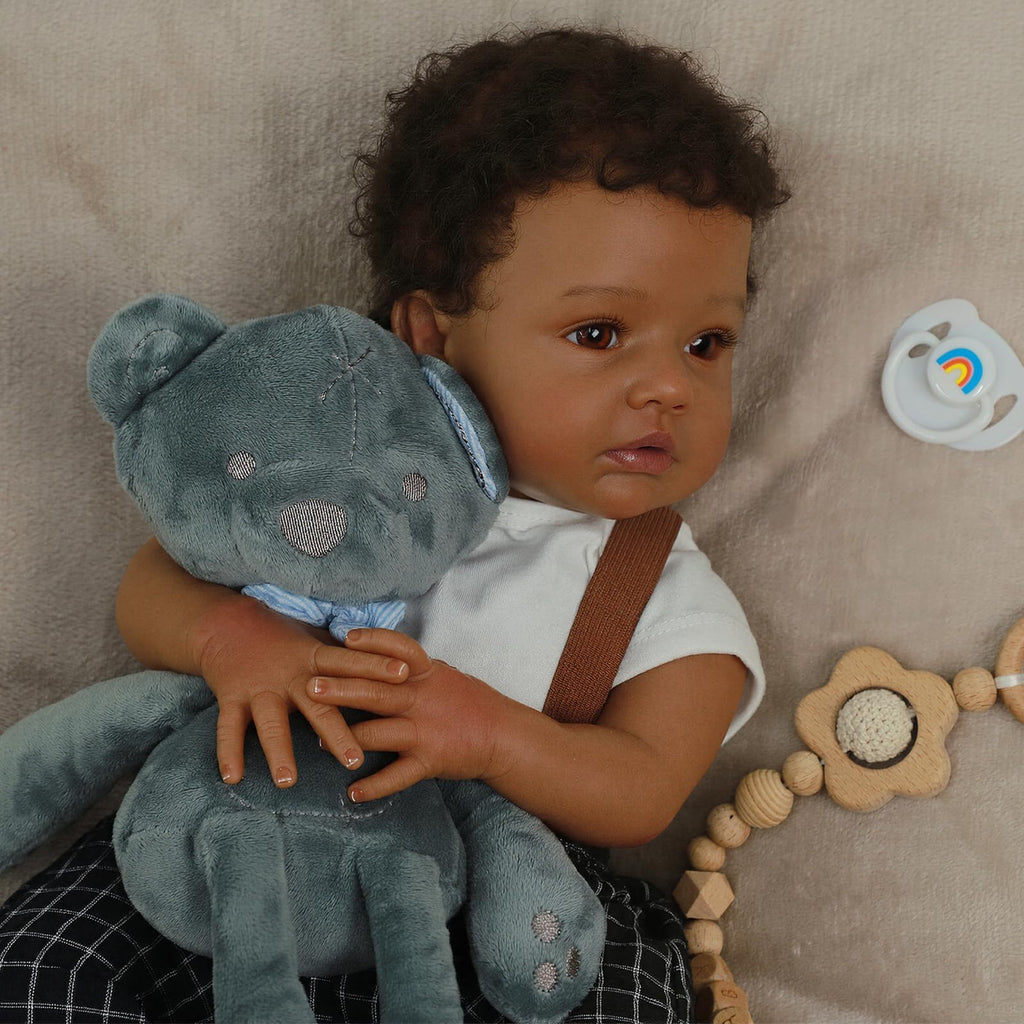 Black 20" Reborn Baby Dolls G393